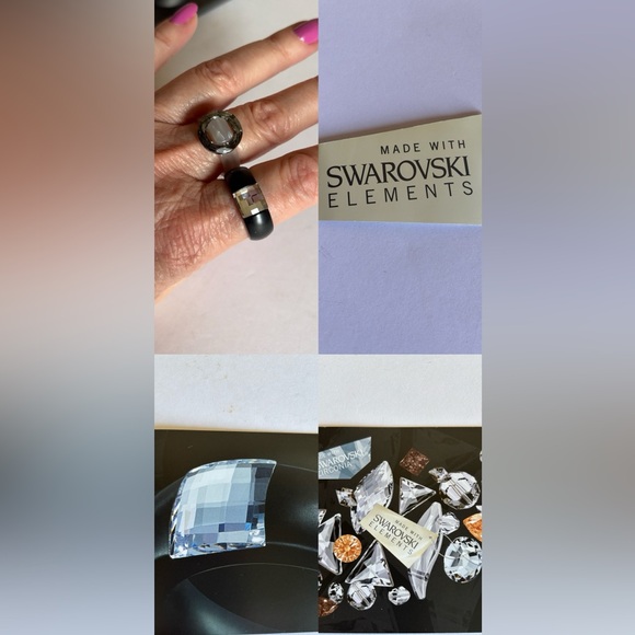 2 very trendy Swarovski Crystal rings